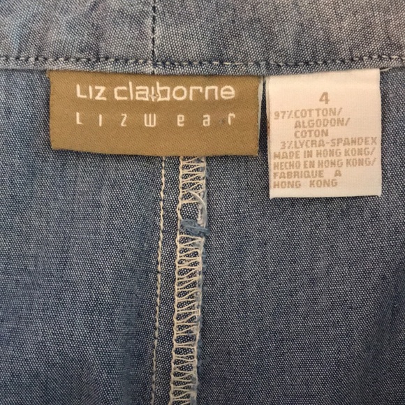 Liz Claiborne cotton capris SIZE 4 - Picture 5 of 5